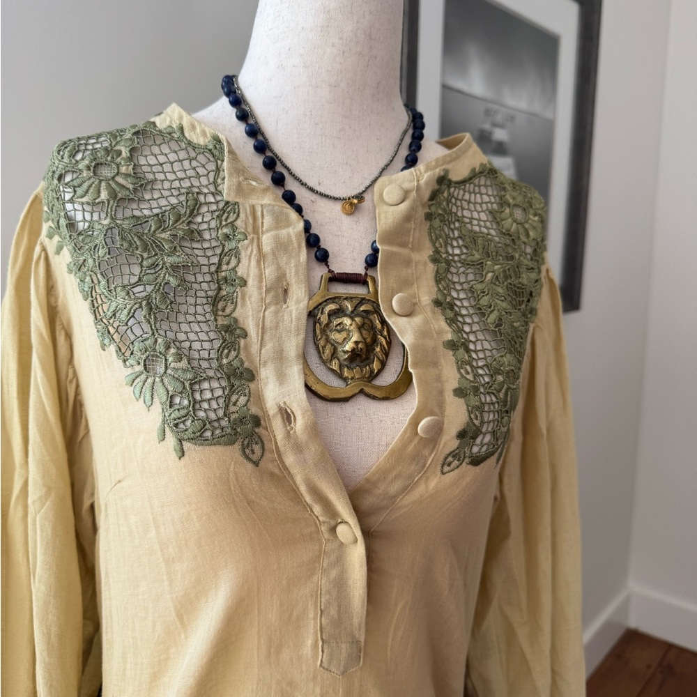I Put a Spell on You Cutwork Embroidered Blouse by Chasing Unicorns - Picture 6 of 13